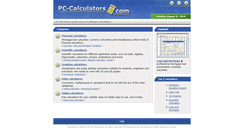 Desktop Screenshot of pc-calculators.com